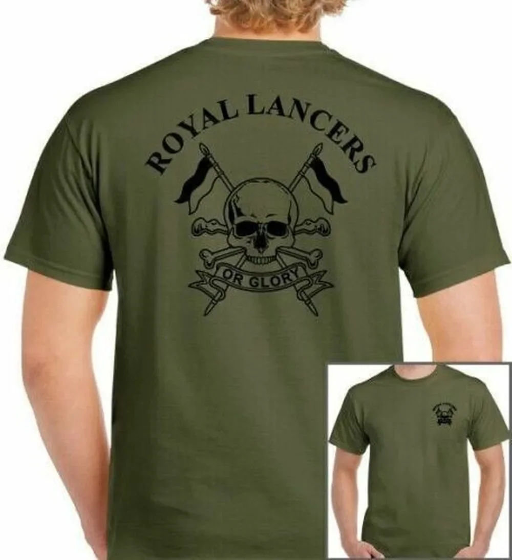 

Футболка Royal Lancers, 100% хлопок, с круглым вырезом, летняя повседневная мужская футболка с коротким рукавом, размер S-3XL