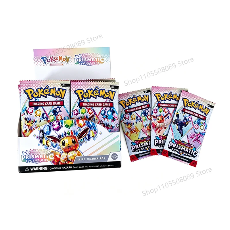 360Pcs Poke Card Prismatic Evolutions SCARLET VIOLE English Version Booster Battle Transaction Card