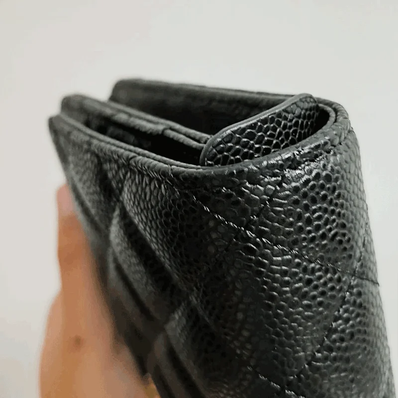 طقم حقيبة شانيل الفاخرة لجذب الثروة من ثلاث قطع مع حماية WOC وسلسلة مضادة للتآكل ووسادة داعمة للقاعدة وإكسسوارات فاخرة #2