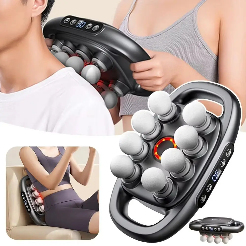 

8/12/16-Head Fascia Equipment Electric High Frequency Body Massage Machine 30 Gear Adjustable Muscle masajeador