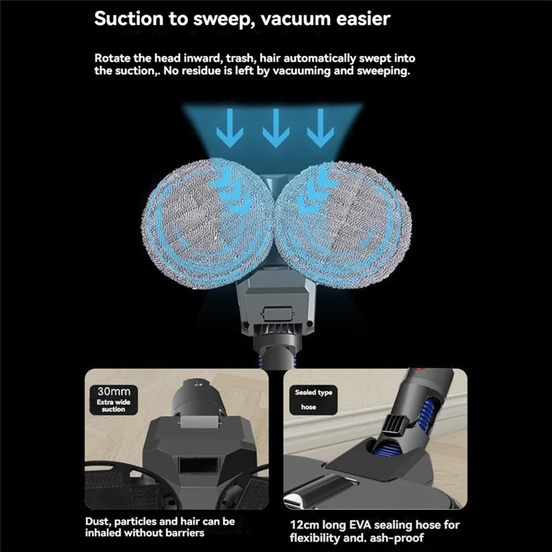 

Лучшая вакуумная электрическая щетка для пола и набор тряпок для швабры для пылесоса Dyson V7 V8 V10 V11 V15, замена электрической щетки для пола
