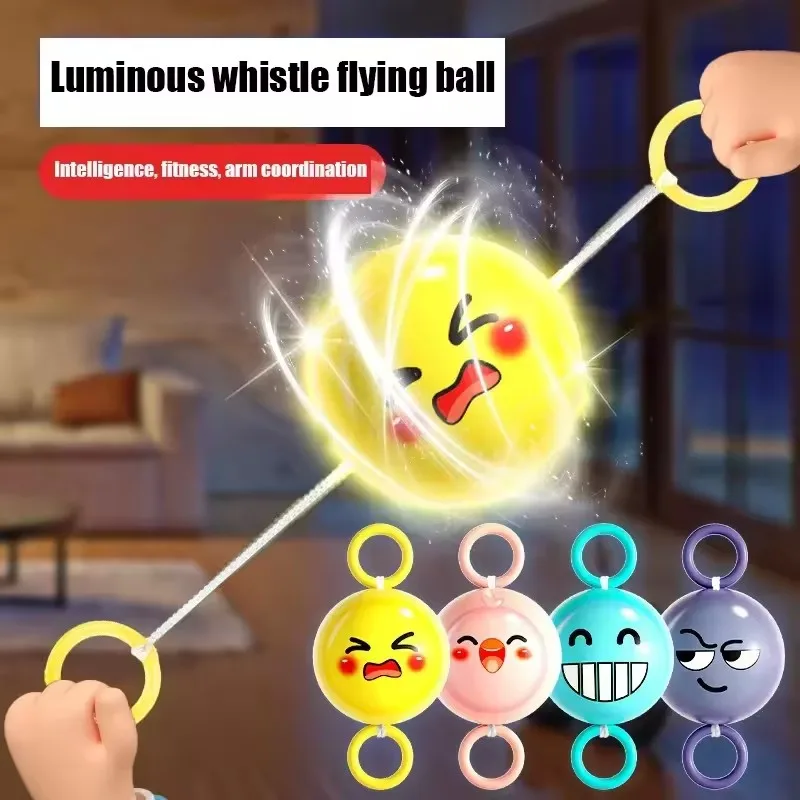 The spinning whistle ball party, the glowing toy party, I like the flywheel puzzle, hand-eye coordination and ball pulling fun