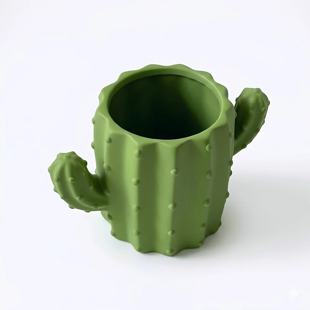 1pc Creative Multifunctional, Fashionable and Cute Cactus Pen Holder, Suitable for Students and Offices