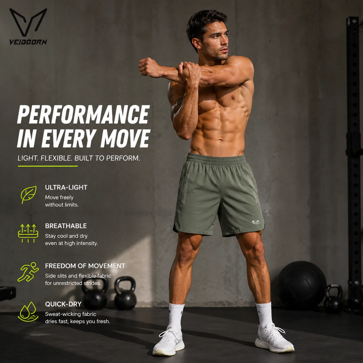 Breathable Running Pants With Reflective Strips Back Pocket Lightweight Sports Trousers Fitness Joggers Outdoor Athletic Pants