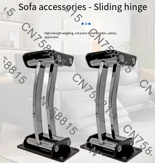 Articulated metal sofa armrest device allows sofa backrest to be adjusted, 23 cm high, adjustable furniture backrest, 1 pack