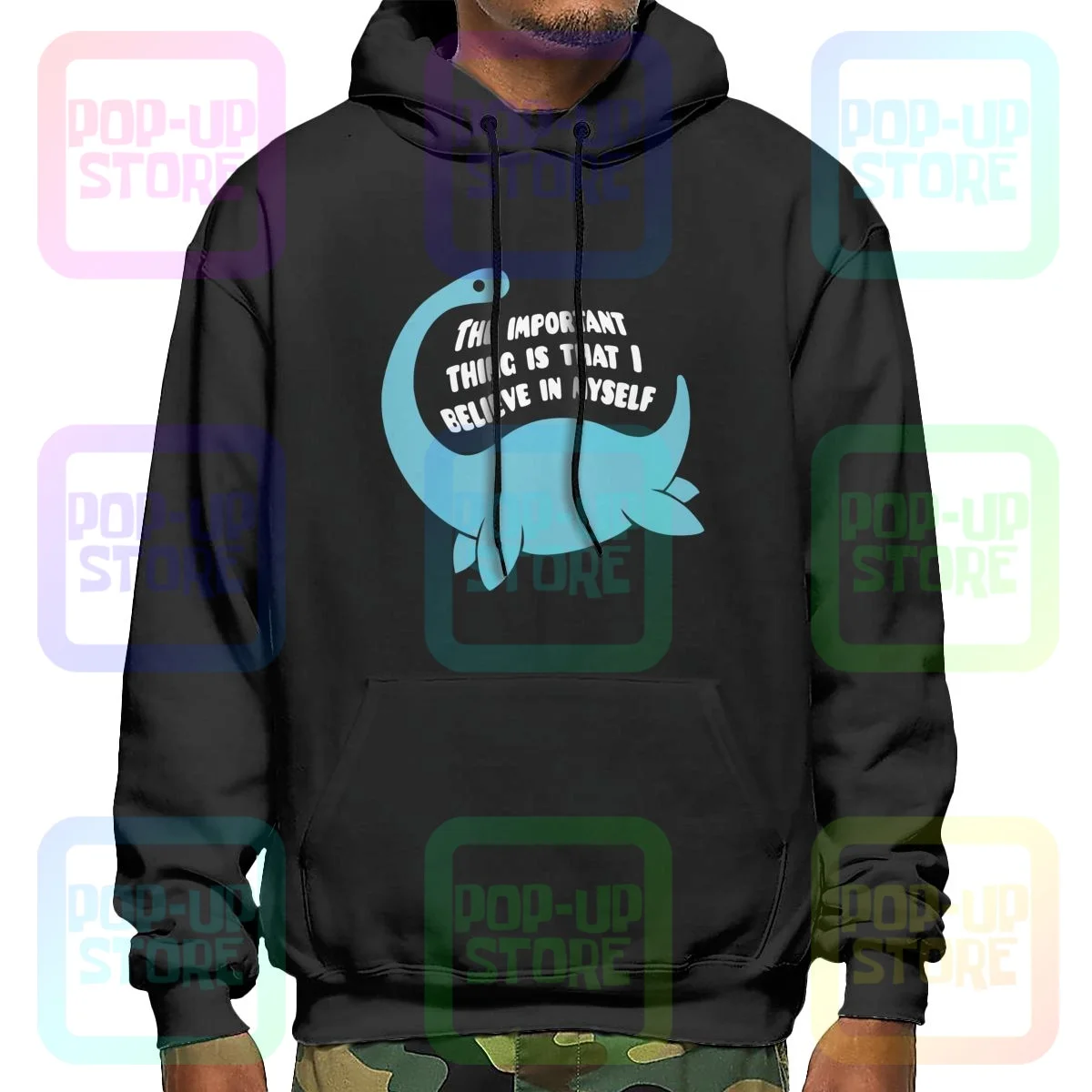 I Believe In Myself Loch Ness Monster Scottish Hoodie Sweatshirts Hoodies Top Daily Hipster High Quality