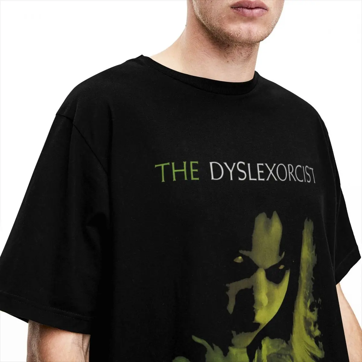 Men Women The Dyslexorcist T Shirt The Exorcist Horror Movie Cotton Clothes Novelty Short Sleeve Round Neck Tees All Seasons