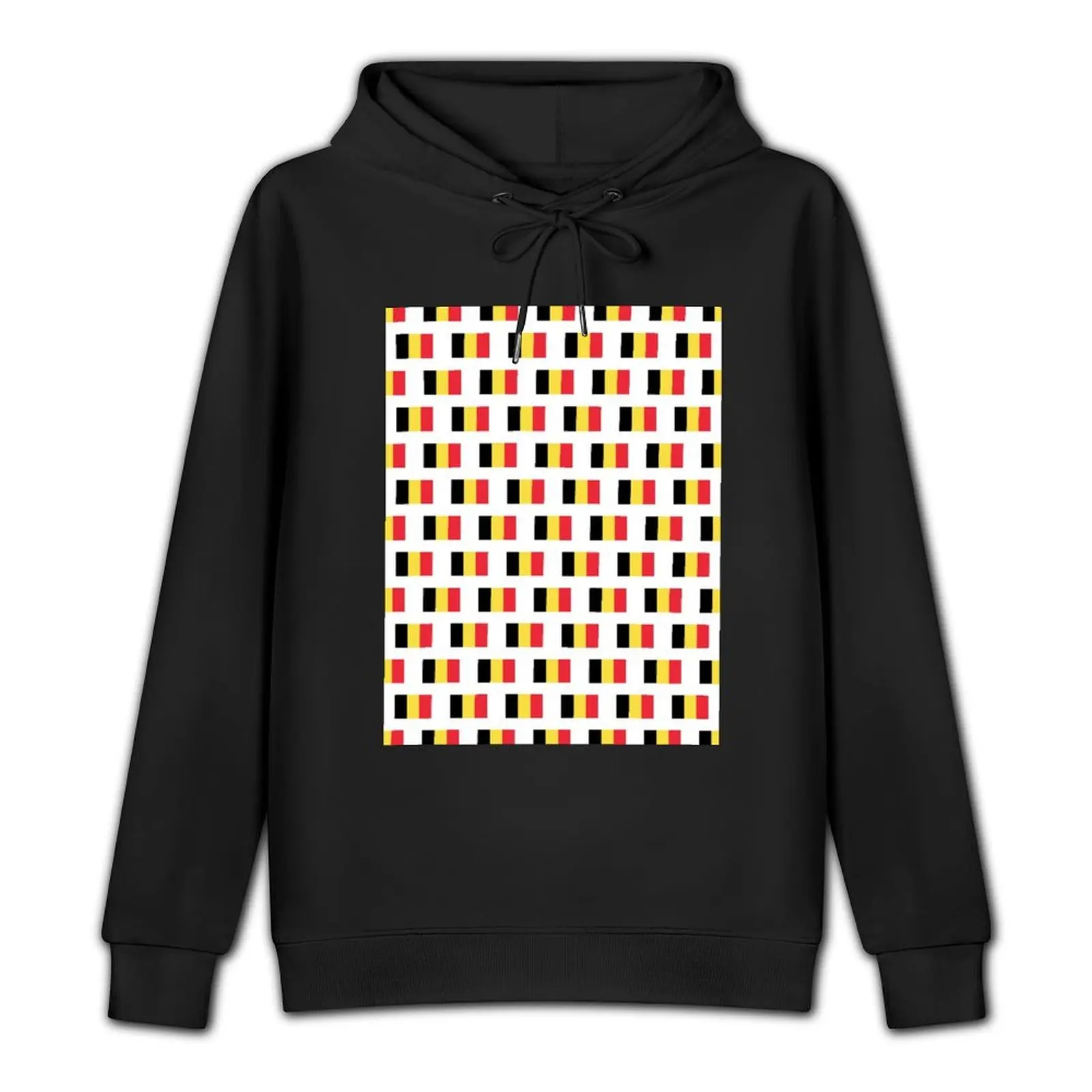 Belgium flag, pattern Pullover Hoodie men's autumn clothes korean autumn clothes mens hoodie