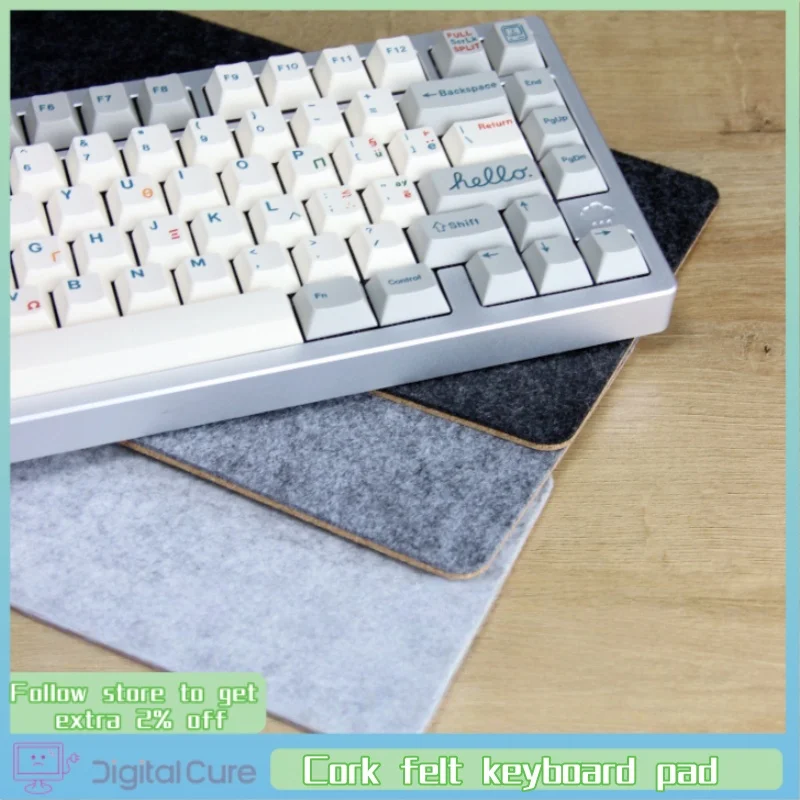 

Cork Felt Keyboard Pad Mechanical Keyboard Mouse Pad Silent Shock-Absorbing Table E-Sports Room Height Increasing Insulation Pad