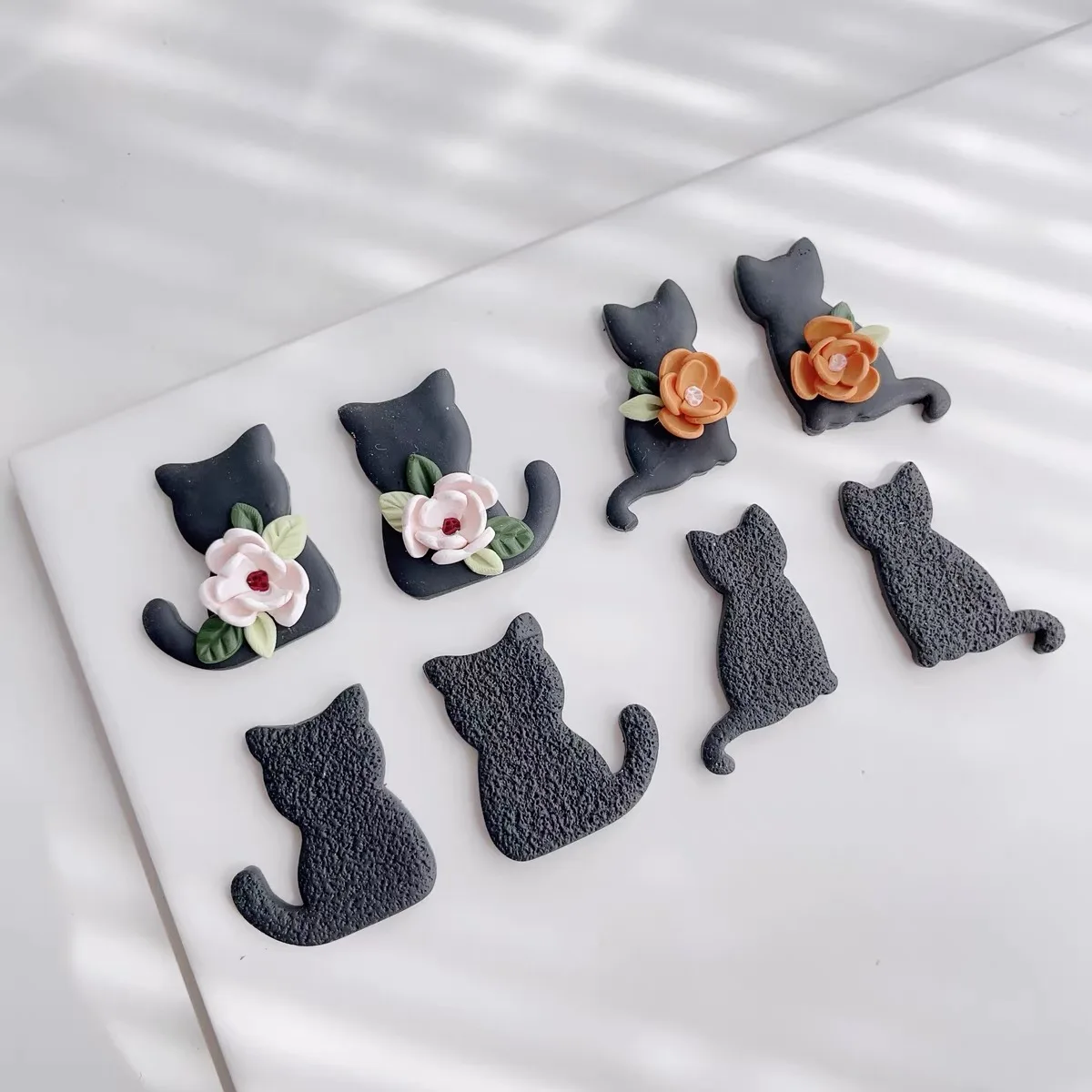 Halloween Polymer Clay Cutters Hat Pumpkin Tombstone Spider Web Skull Cats Clay Cutters DIY Earring Jewelry Hand Tools view 2