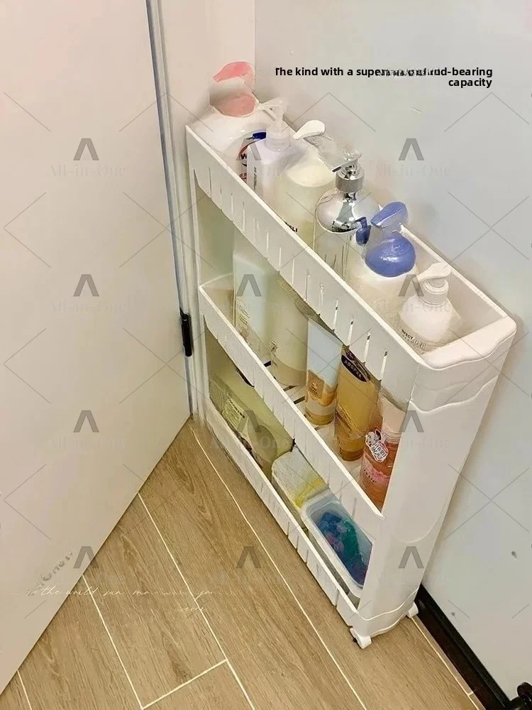 Door Behind Toilet Crevice Shelf Floor to Ceiling Bathroom Corner Storage Rack Organizer