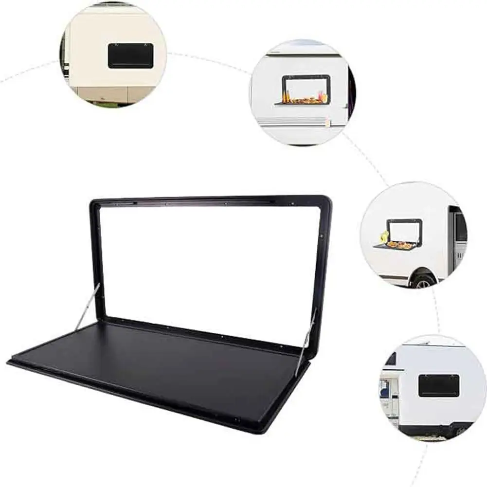 

Foldable RV Picnic Tables Campervan Picnic Wall Mounted Table RV Table Premium Aluminum Alloy Caravan Folding Wall Table Kit