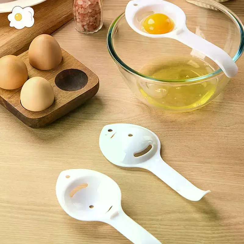 Extended Handle Egg White Separator, Egg Yolk Separator, Egg White Filter, Kitchen Cooking Egg Separator Egg Strainer