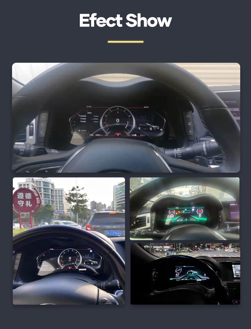 12,3 Zoll Preling car digitales Armaturen brett für Infiniti Q70 Auto LCD Panel Tachometer virtuelles Cockpit – Detail 7