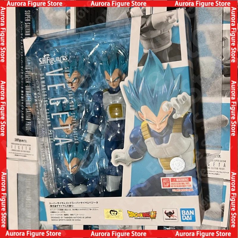 

In Stock 100% Original Bandai S.H.Figuarts SHF Super Saiyan God VEGETA Unwavering Saiyan Pride Figures Model Collectible Toys