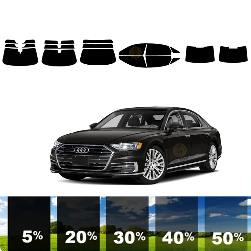 

precut Removable Window Tint Film For Car 100% UVR 5%-35%VLT Heat Insulation Carbon ﻿For AUDI A8 4 DR SEDAN 2019-2019