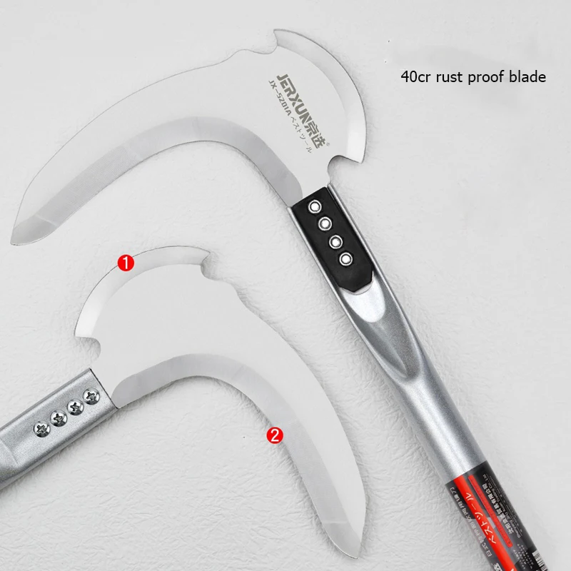 Agricultura Wheat Rice Corn Stalk Sugarcane Weeding Knife Double Cut Dual Use Woodcutter Sickle