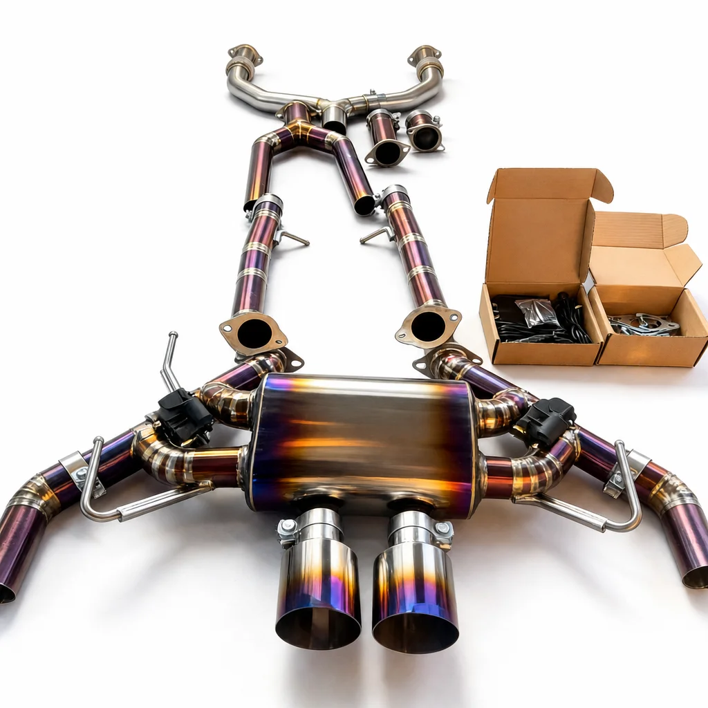OEM Titanium Alloy SS304 Exhaust Pipe for Nissan 400Z 3.0T 1:1 Fit 2023-2024 Racing Flow Power Upgrade Tuning Kit