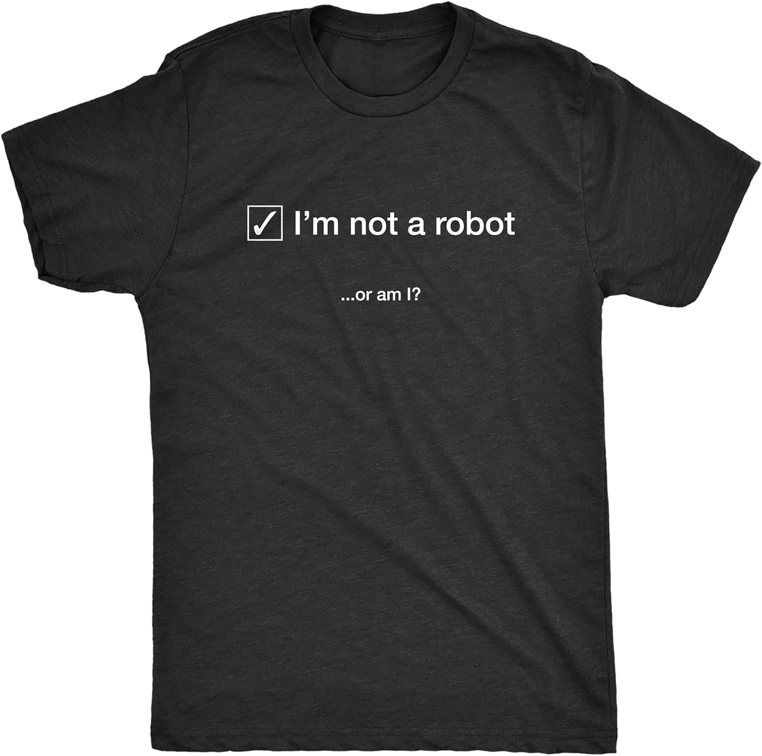 Lustiges Geschenk Herren-T-Shirt 'Ich bin kein Roboter oder bin ich?' Virales Internet-Sarkasmus-Grafik-T-Shirt Herrenbekleidung Individuell Bedruckte Streetwear