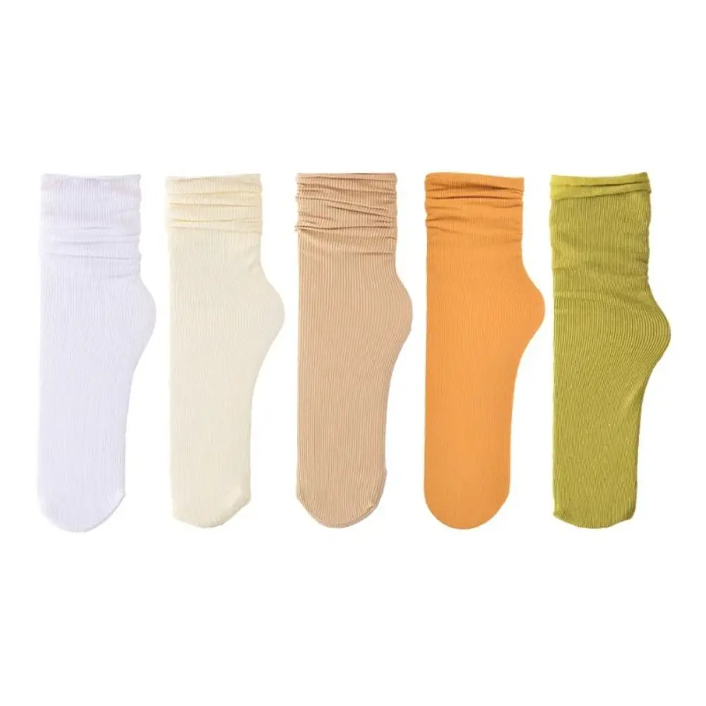 Breathable Socks High Quality Soft Solid Color Short Socks Casual Lastic Socks