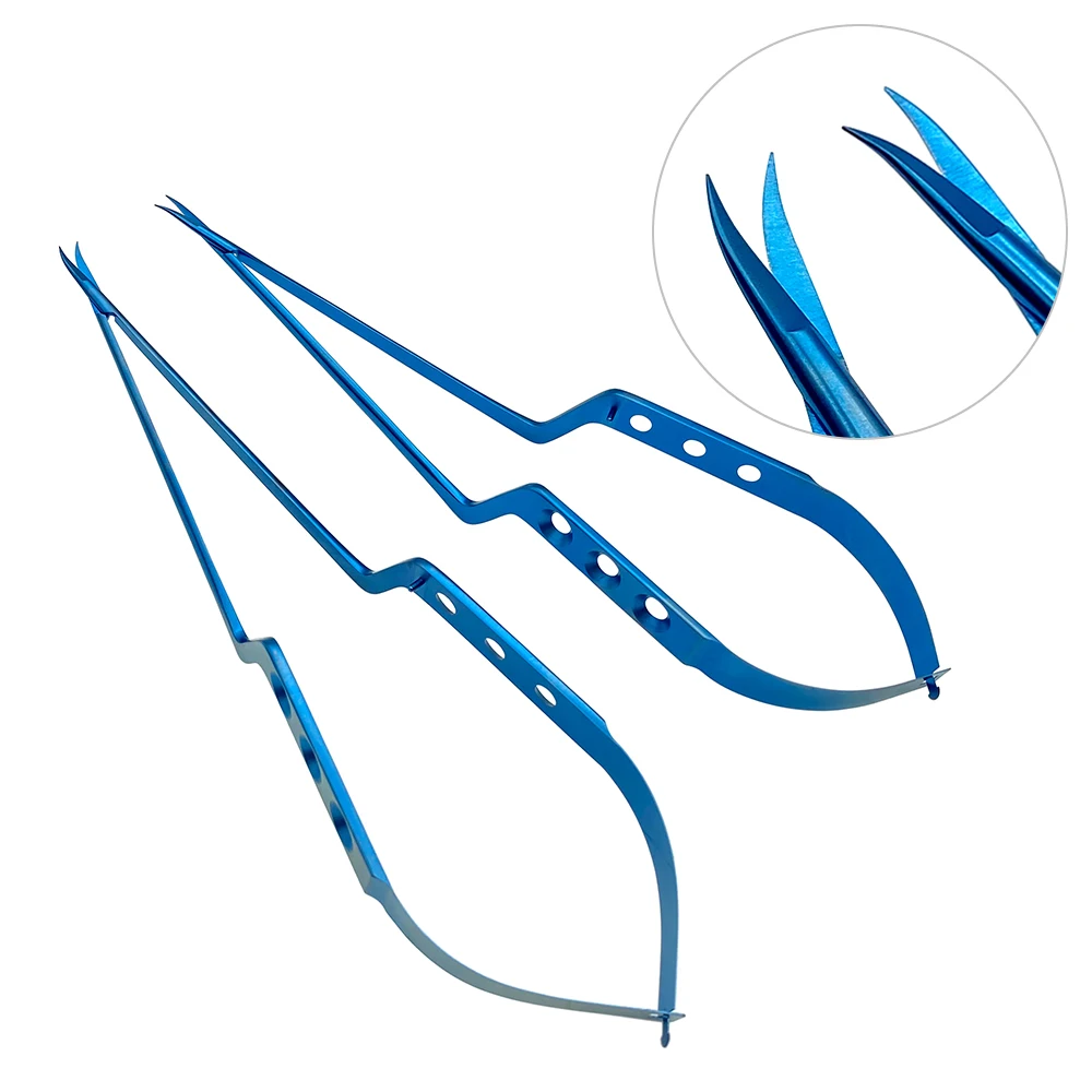 

Titanium Microsurgical Scissors Shark Scissors gun type Micro Neurosurgery Instruments