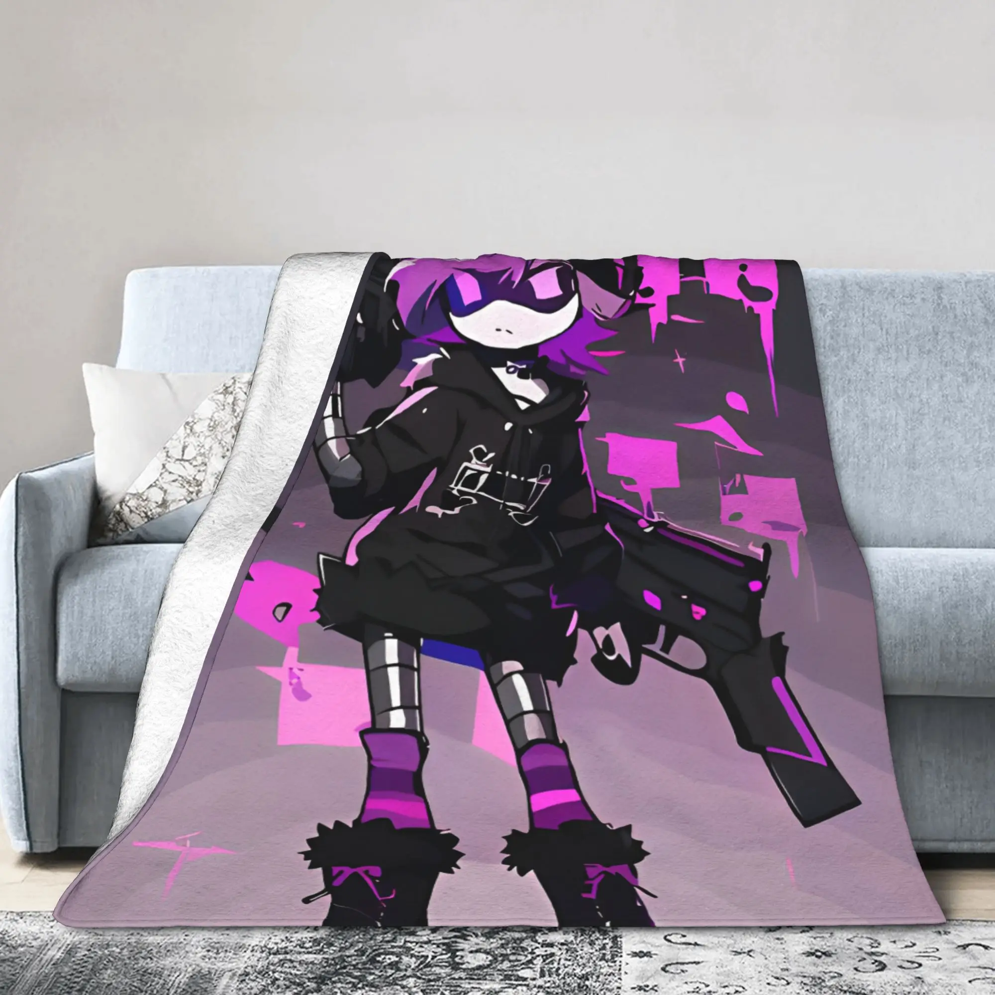 Murders Drones Blanket Flannel Spring/Autumn  Portable Warm Throw Blanket for Bed Couch Quilt