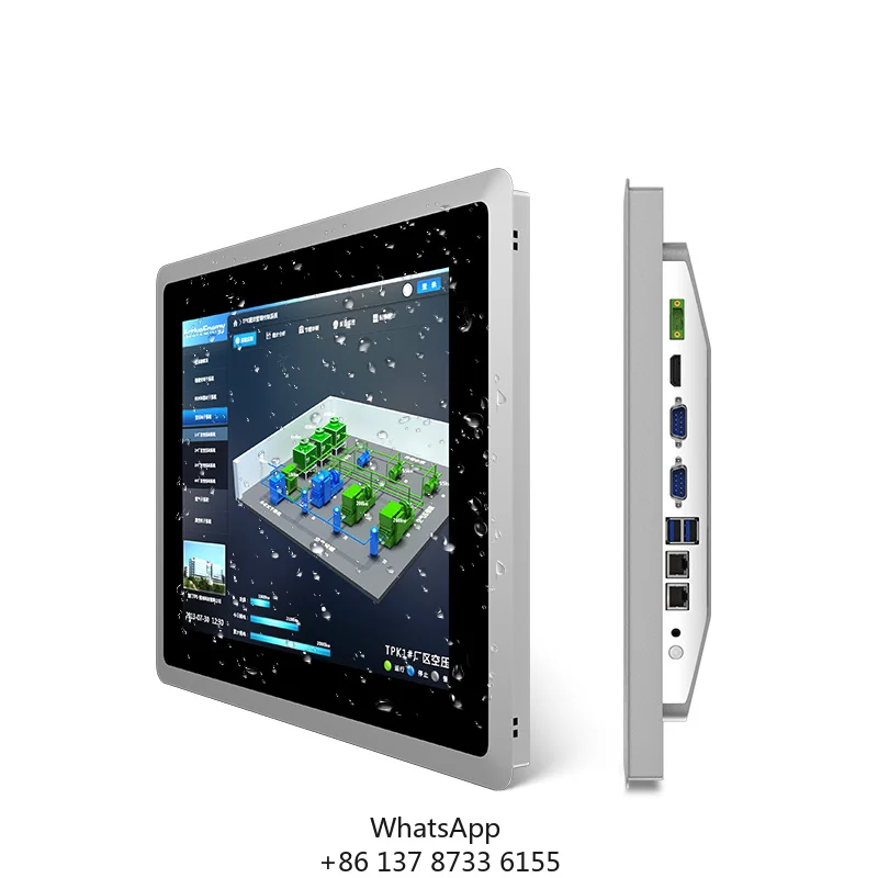 1024*768 4:3 DDR3 4GB SSD 128GB All In One Industrial Panel Pc Computer, Embedded Ip65 15 Inch Touch Panel Pc
