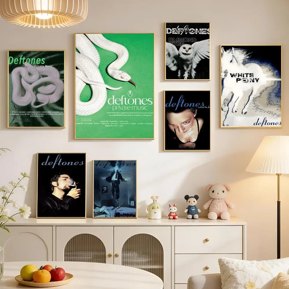 Music Artist Iconic Famous Deftones Poster PP Self Adhesive Aesthetic Room Decor Bedroom Dorm Gaming Room Home Decoration Gift