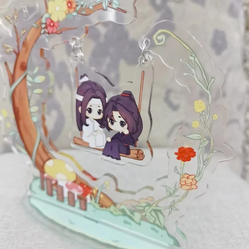 Fashion Play Swing Model Anime Mo Dao Zu Shi Acrylic Stand Action Figure Desktop Wei Wuxian Lan Wangji Decoration Gifts