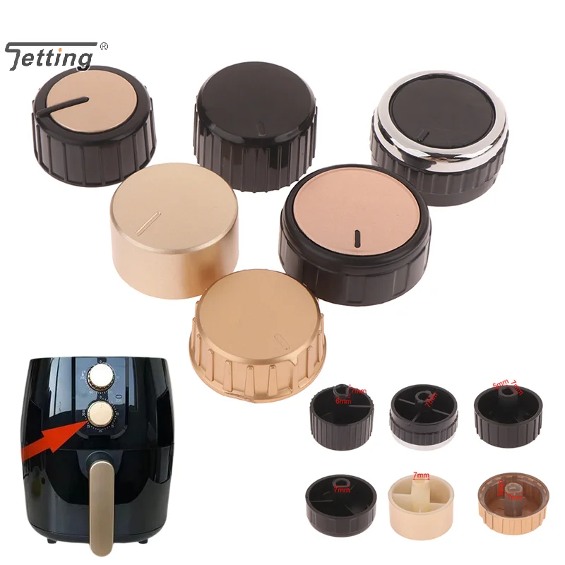 Timer Knob For Air Fryer / Electric Oven / Electric Pressure Cooker / Sterilizer Replacements Control Button Knob D-axis Switchs