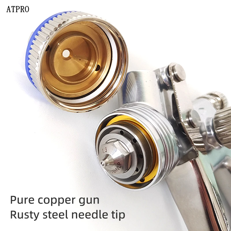 WOLTER 1000B HVLP Spray Gun 1.3mm Stainless Steel Nozzle 600cc High Quality Professional Sprayer Paint Airbrush For Car Paintin