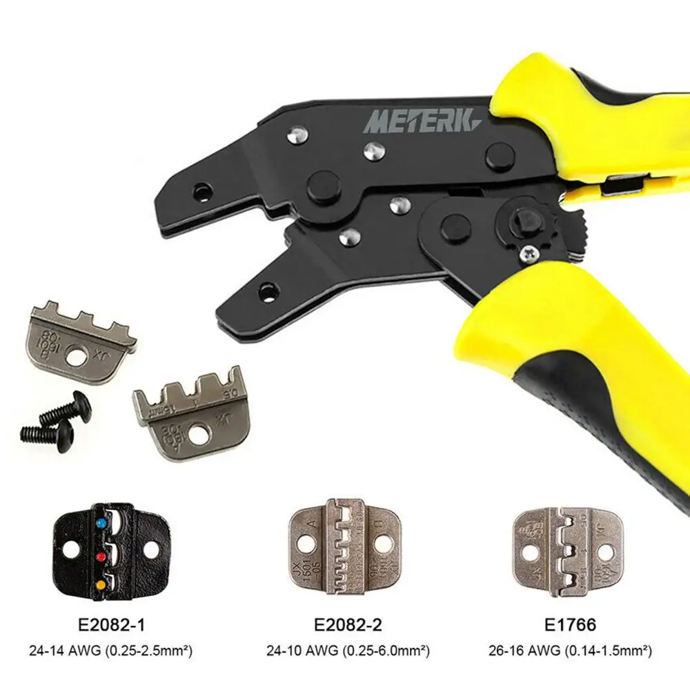 2.5-6mm 14-10AWG Wire Crimper Photovoltaic Wire Connector Terminals Wire Stripper Crimping Pliers Tools