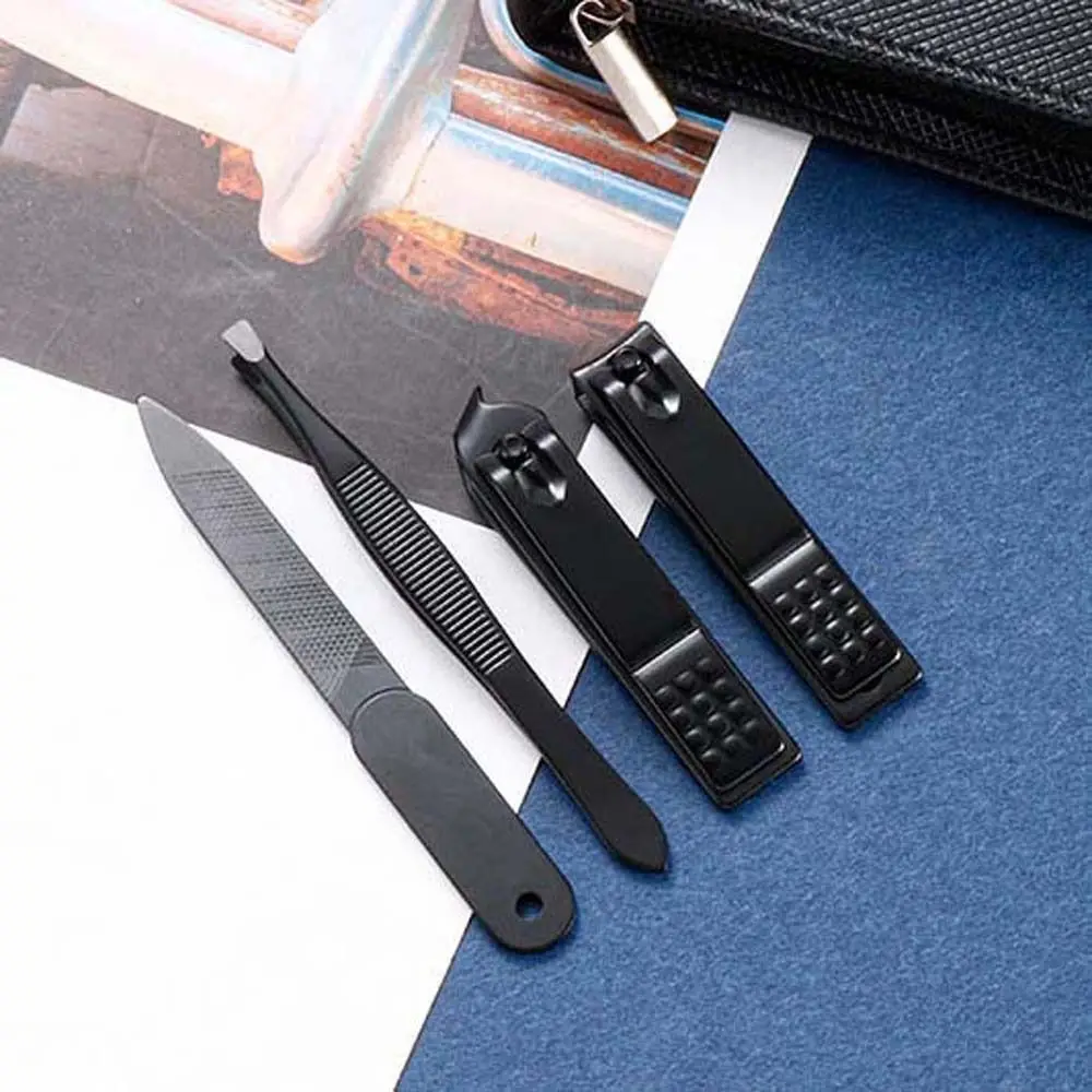 Zipper Bag Pedicure Tool Nail Clippers Set Nail Care Nail Sanding Nail Clippers Eyebrow Tweezers Nail File Nail Scissors