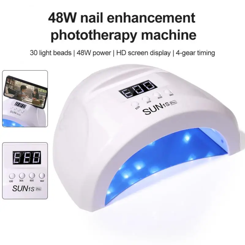 SunoneUVLED 48W LED UV Nail Gel بسرعة مجفف الأظافر مجفف طلاء الأظافر مسمار الفن آلة هلام مصباح