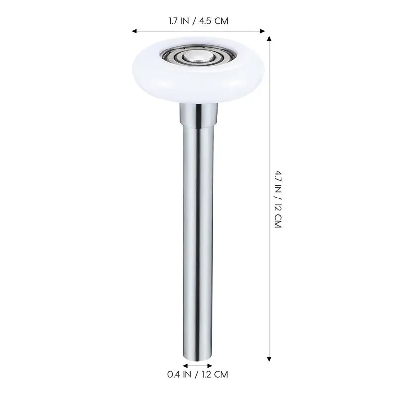 120Mm Heavy Duty ไนลอนโรงรถประตูล้อลูกกลิ้ง Ball ปิดผนึกแบริ่งก้านหมุนเงียบเปลี่ยน Roller