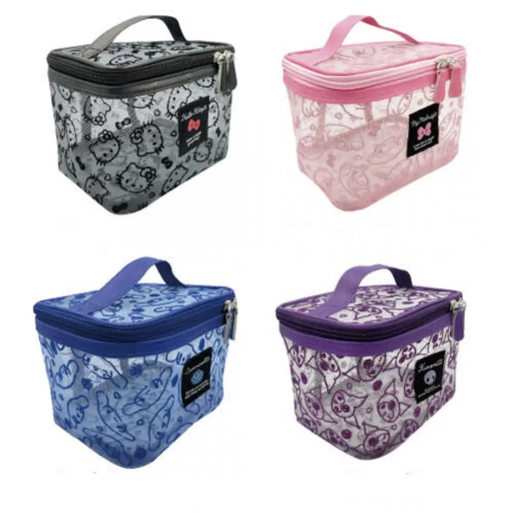 حقيبة يد كاواي ميلودي كورومي الشبكية الكرتونية المربعة للعناية بالبشرة وحقيبة تخزين أدوات الزينة وبضائع أنيمي هدية عيد ميلاد للفتيات والأولاد #1