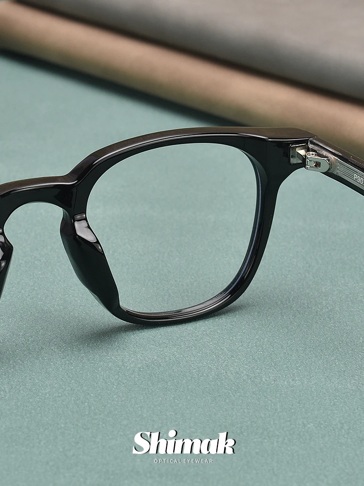 

Kubo Retro Square Glasses Men Women Nearsighted Changeable Color Resin Lens Optical Glasses Frame Memory Board Material