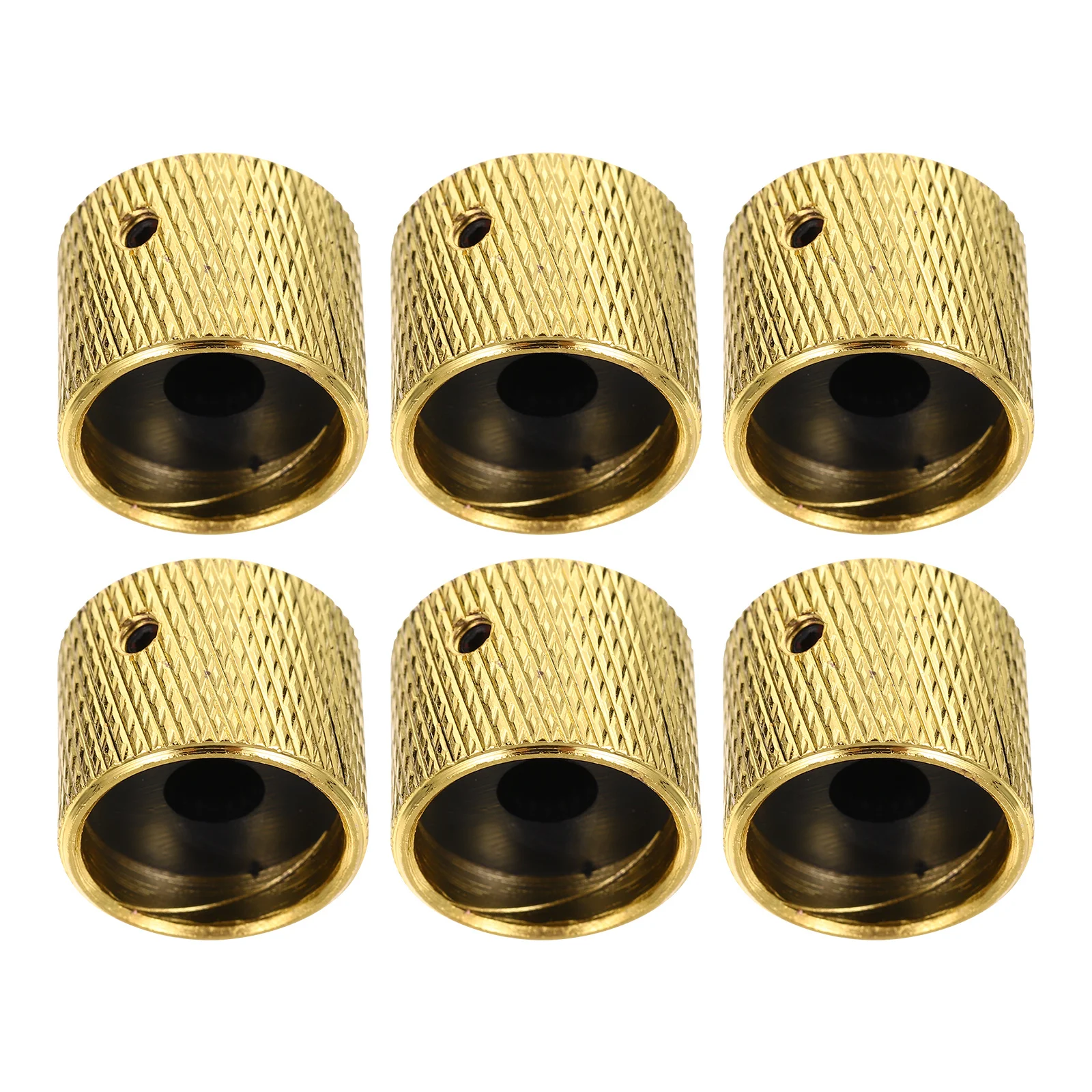 

6pcs Guitar Volume Alloy Knob Potentiometer Hat Replacement Durable Anti-Corrosive Bass Volume Caps Guitar Accessory Instrument