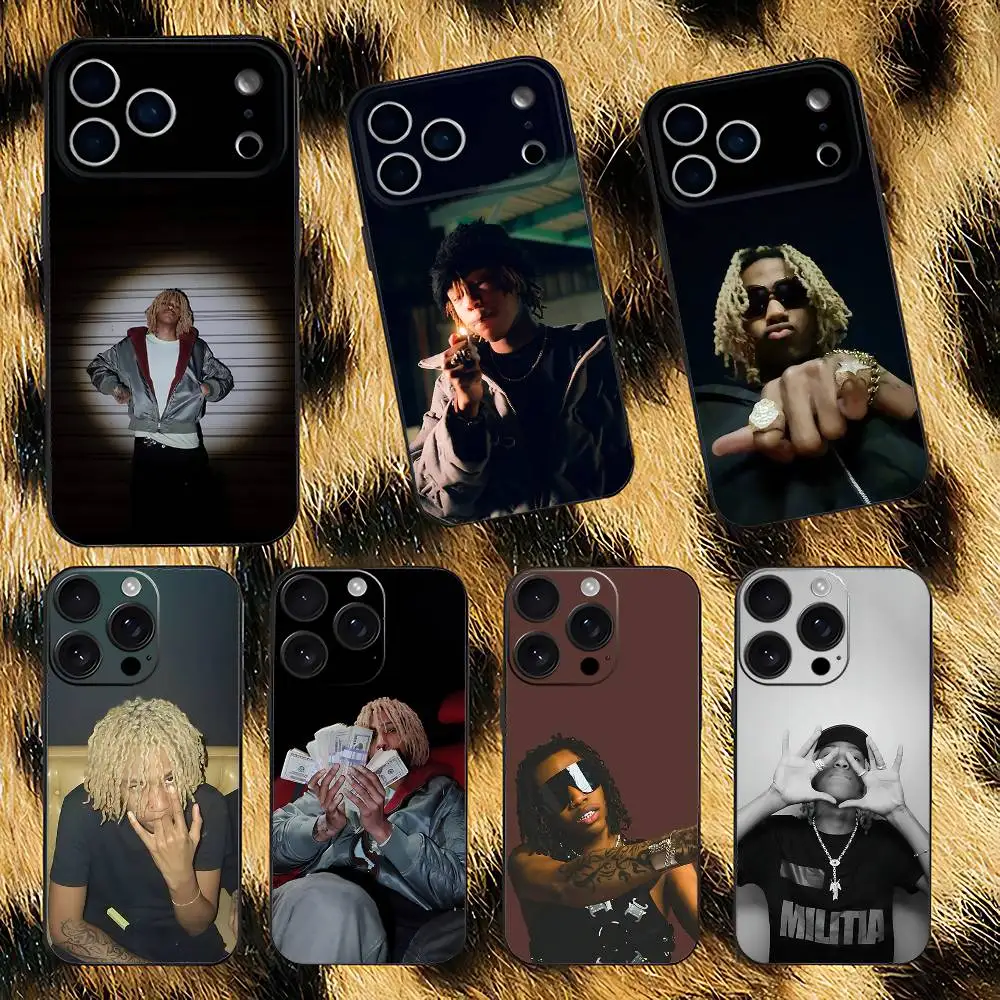 Rapper Rich A-Amiri Phone Case For iPhone 17,16,15,14,13,12,11,Pro,XS,Max,XR,Plus,E,SE4,Mini Black Soft Cover