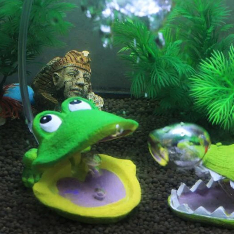 Aquariums Bubble Stone Miniatur Dekorasi Katak Kerajinan Terarium Habitat Art Kxre