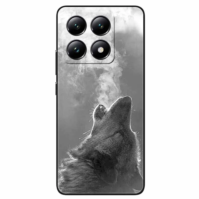For ZTE Blade A35 Case Shockproof TPU Silicon Black Bumper Cover for ZTE Blade A55 4G Phone Cases Lovely Cute Cat Shells Fundas