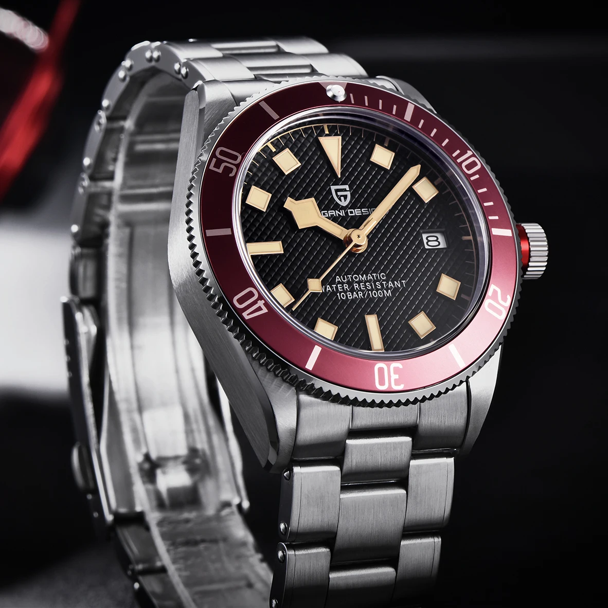 PAGANI DESIGN 2026 New BB58 Men's Watches Mechanical Watch For Men Luxury Automatic Miyota 8215 Sports Waterproof Watch Mens image 4