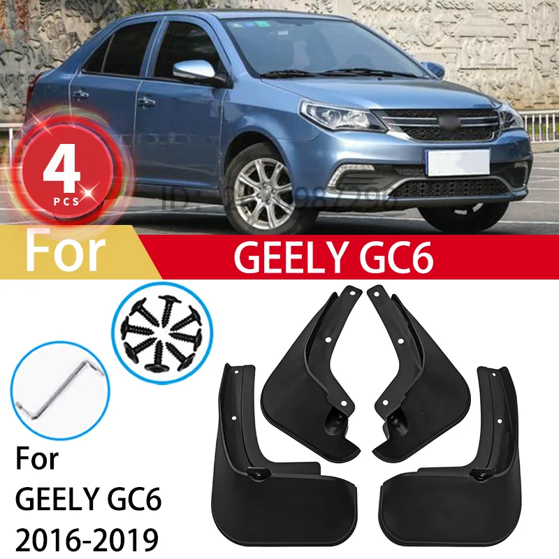 

For Geely GC6 2016 2017 2018 2019 Mud Flaps Car Mudguards Plastic Fender Cover Flares Splash Guard Cover Exterior Accessories