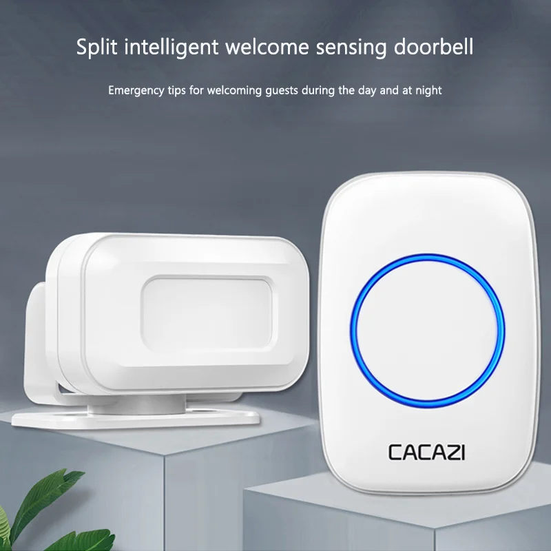 Split Store Door Bell Reminder Intelligent Sensing Doorbell Welcome Voice Announcer Sensor Long Distance High Sensitivity