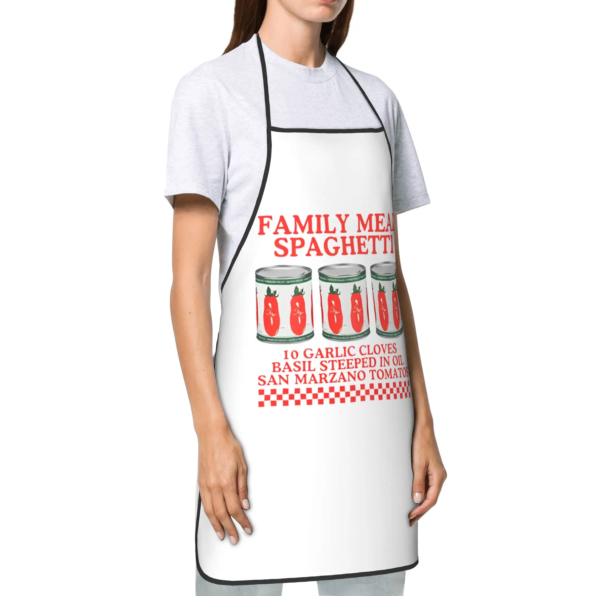 The Bear TV Show Family Meal Spaghetti Bib Apron Waterproof Polyester Italian Sandwich Cook Women Men Adult Breathable Picnic