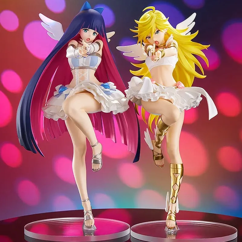 Figura de Anime de 20cm de Panty & Stocking with Garterbelt, Figura de Acción de Panty Anarchy, Figura de Stocking Anarchy, Muñeca de Juguete, Regalo