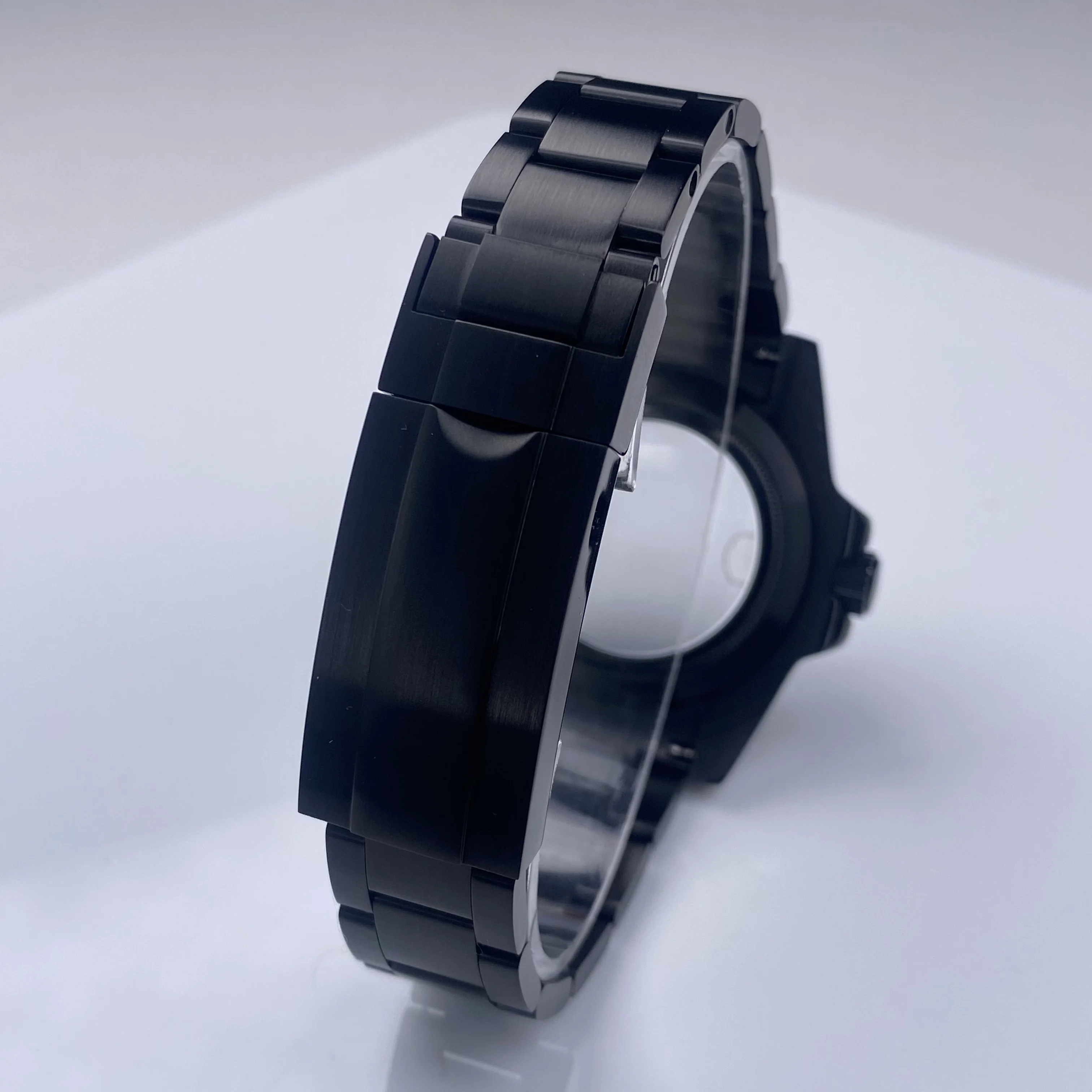 40 mm zwarte NH35 horlogekast saffierkristal 120 klik unidirectionele bezel waterdicht voor Seiko Mod NH34/NH36 28,5 mm wijzerplaat