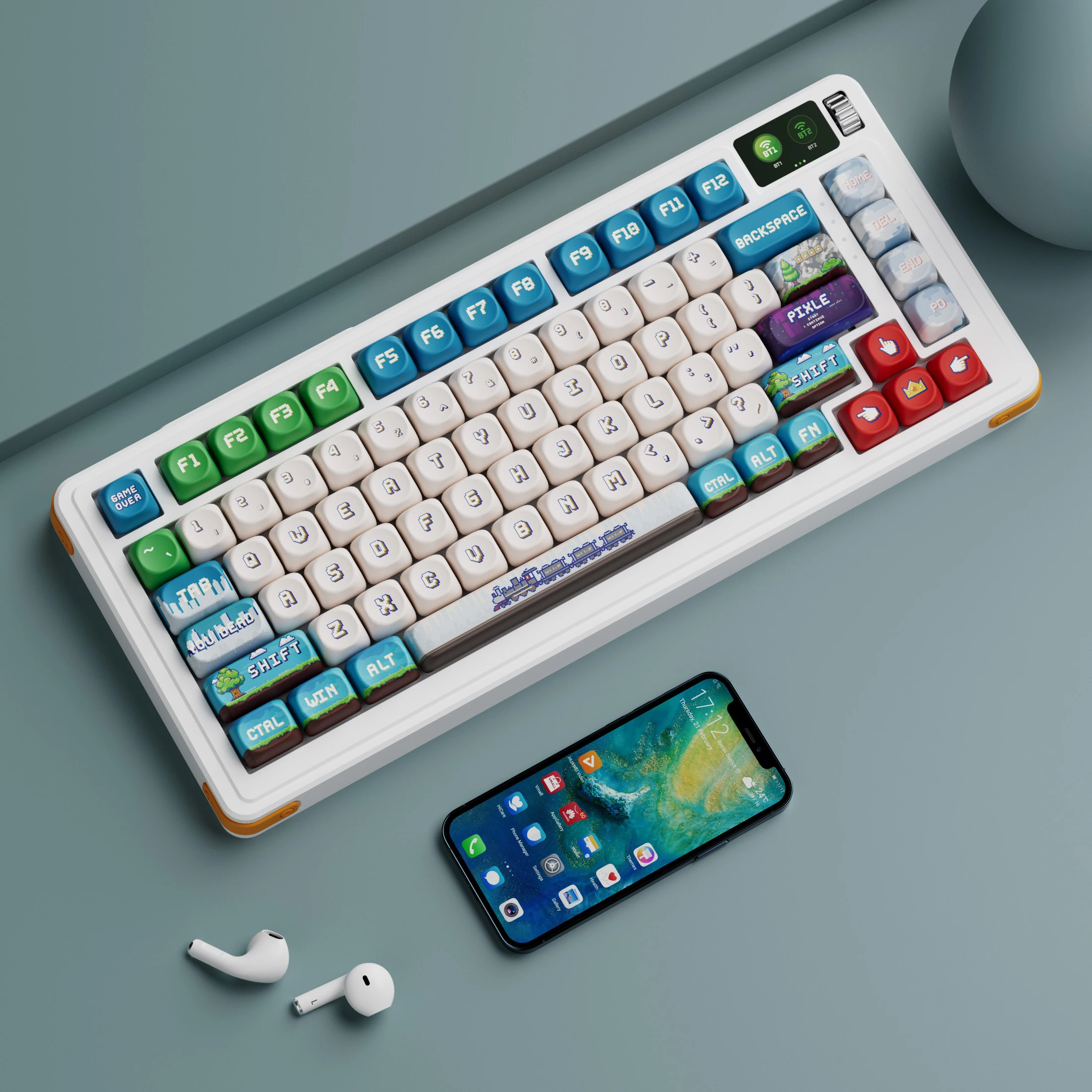 Sublimation keycaps All five-sided 16Bt theme Original design Small full set Support 87 75 98