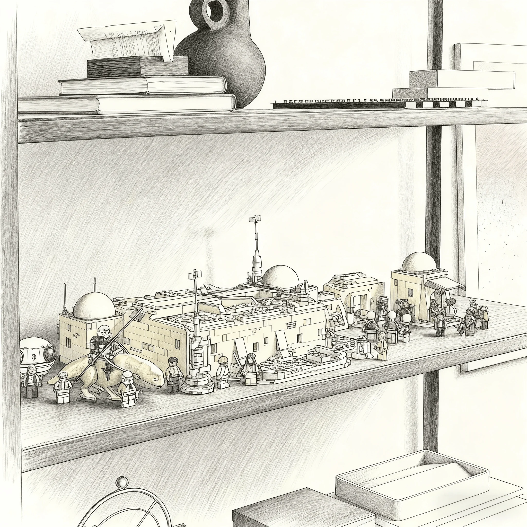 

MOC 3187 шт., набор кирпичей для строительства таверны в пустыне, развивающая игрушка, идеально подходит для детских подарков на день рождения/Рождество