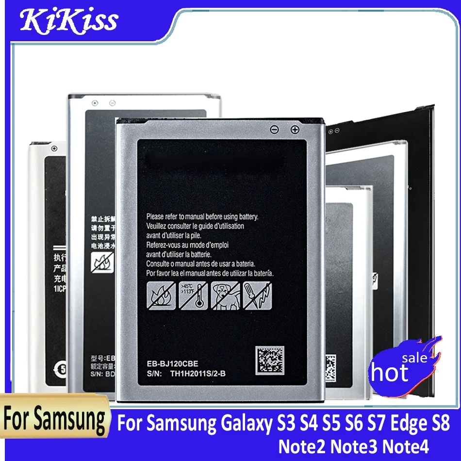 High Capacity Battery for Samsung Galaxy S3 S4 S5 S6 S7 Edge S8 Note 2 3 4 Note2 Note3 Note4 S7edge S6edge